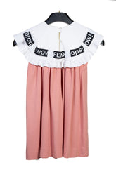 ABITO BICOLORE CON VOLANT